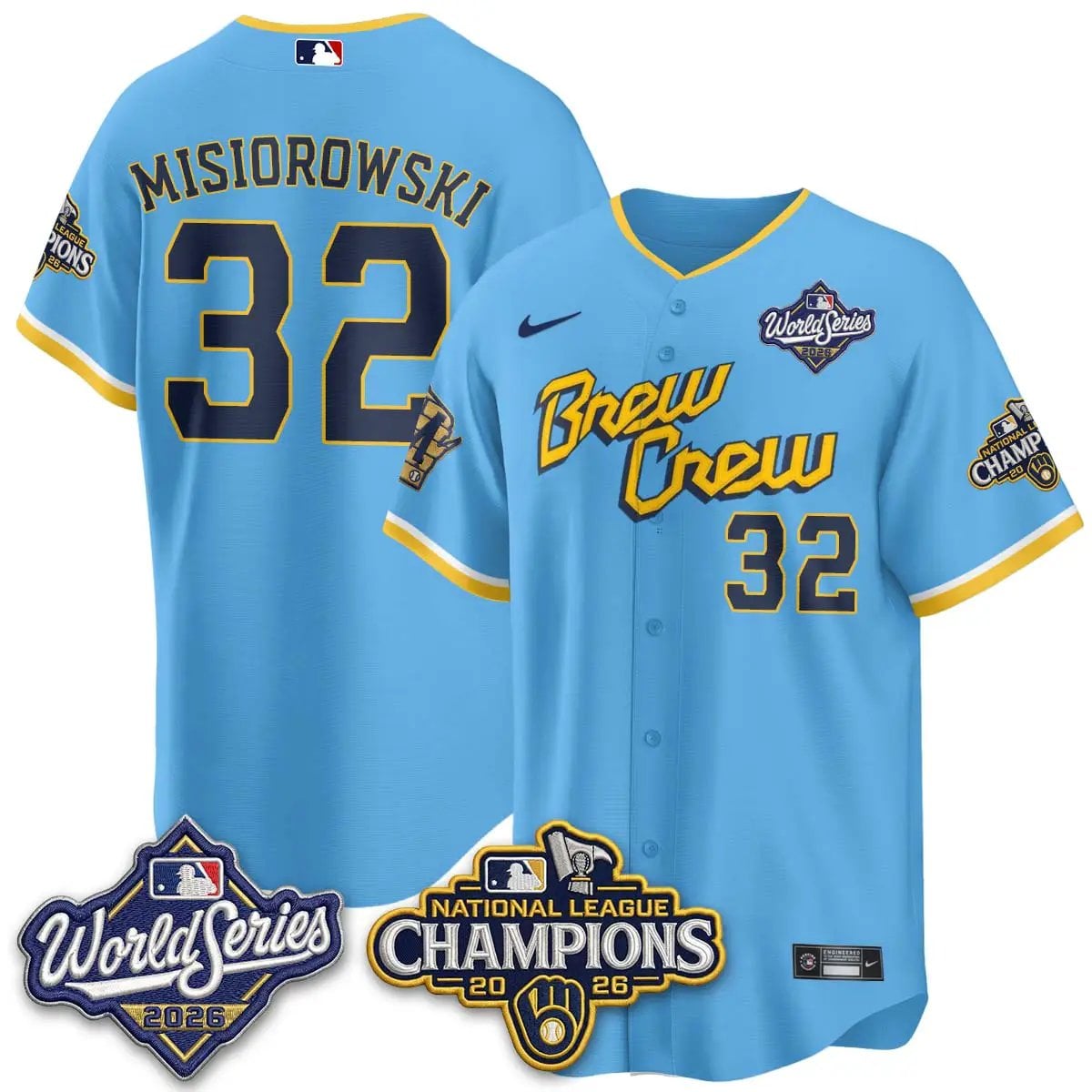 jacob-misiorowski-jersey-32-milwaukee-brewers-2026-nl-champions-vapor-stitched-03 - Robert Henrys Jacob Misiorowski Jersey #32 Milwaukee Brewers 2026 NL Champions Vapor Stitched