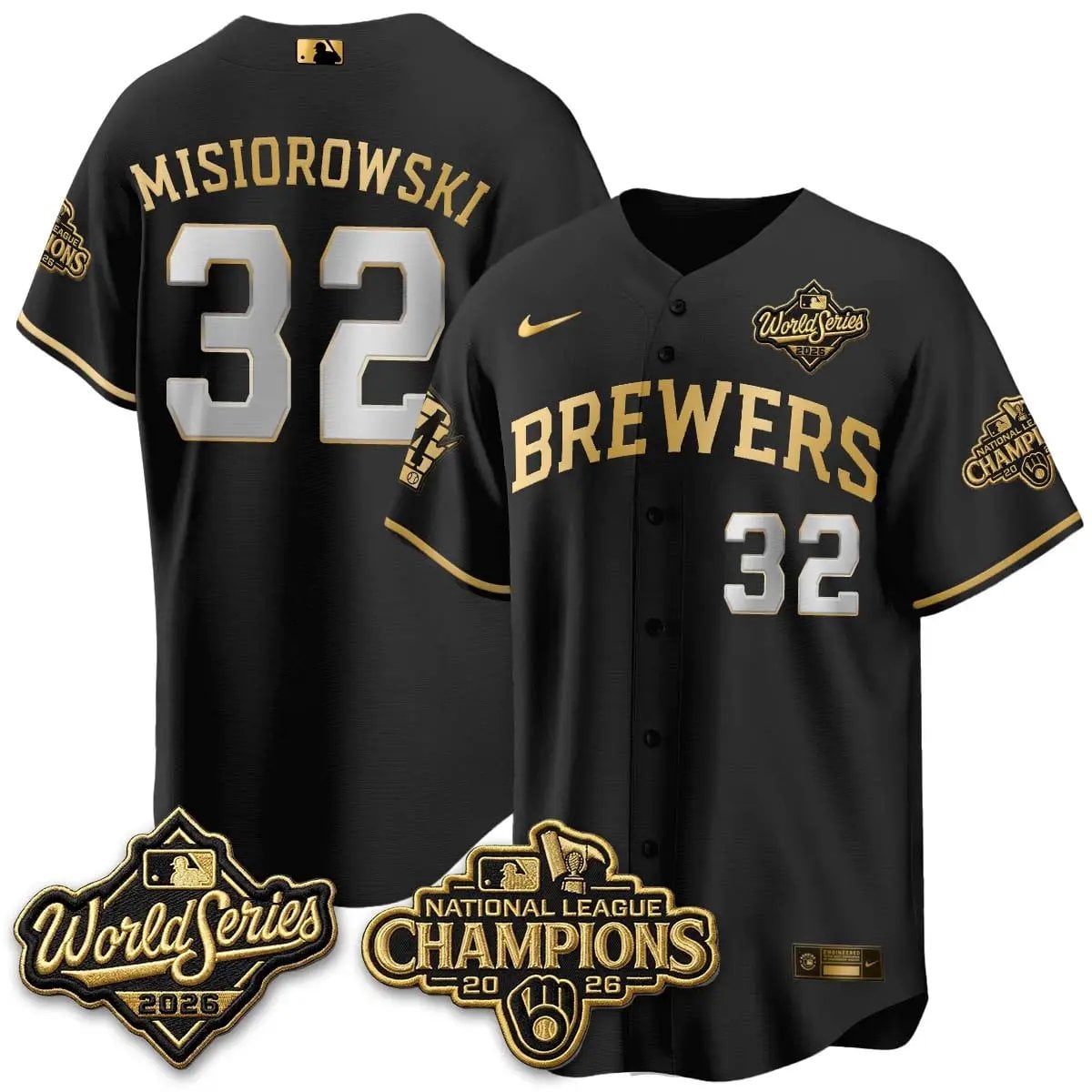 jacob-misiorowski-jersey-32-milwaukee-brewers-2026-nl-champions-vapor-stitched-02 - Robert Henrys Jacob Misiorowski Jersey #32 Milwaukee Brewers 2026 NL Champions Vapor Stitched