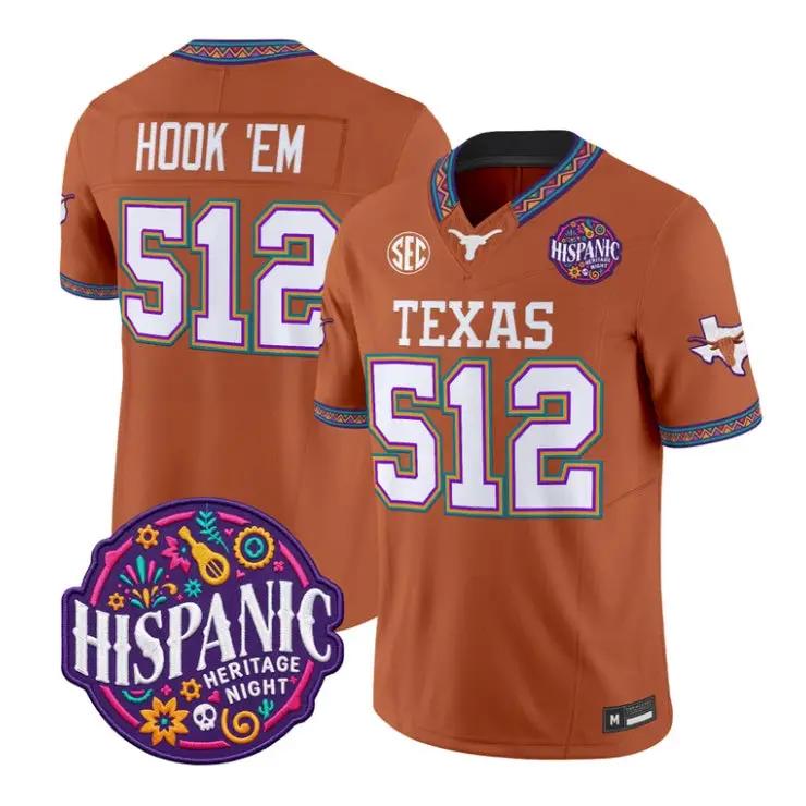 hook-em-jersey-512-texas-longhorns-2026-latino-heritage-all-stitched-03 - Robert Henrys Hook 'Em Jersey #512 Texas Longhorns 2026 Latino Heritage All Stitched by My Store NCAA Football Jerseys