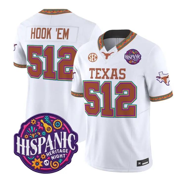 hook-em-jersey-512-texas-longhorns-2026-latino-heritage-all-stitched-04 - Robert Henrys Hook 'Em Jersey #512 Texas Longhorns 2026 Latino Heritage All Stitched by My Store NCAA Football Jerseys