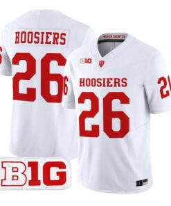 Hoosiers Jersey #26 Indiana Hoosiers 2026 Football Vapor Stitched by My Store NCAA Football Jerseys