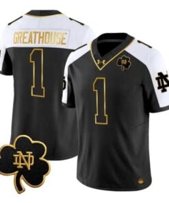Jaden Greathouse Jersey #1 Notre Dame Fighting Irish 2026 Stitched by My Store NCAA Football Jerseys