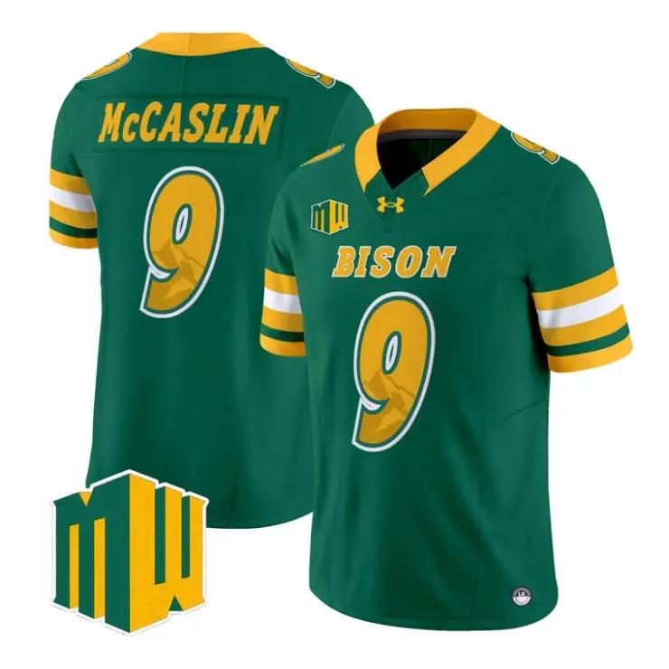 kelton-mccaslin-jersey-9-north-dakota-state-bison-2026-code-green-all-01 - Robert Henrys Kelton McCaslin Jersey #9 North Dakota State Bison 2026 Code Green All Stitched by My Store NCAA Football Jerseys