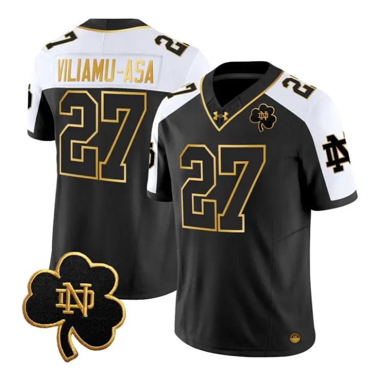kyngstonn-viliamu-asa-jersey-27-notre-dame-fighting-irish-2026-01 - Robert Henrys Kyngstonn Viliamu-Asa Jersey #27 Notre Dame Fighting Irish 2026 by My Store NCAA Football Jerseys