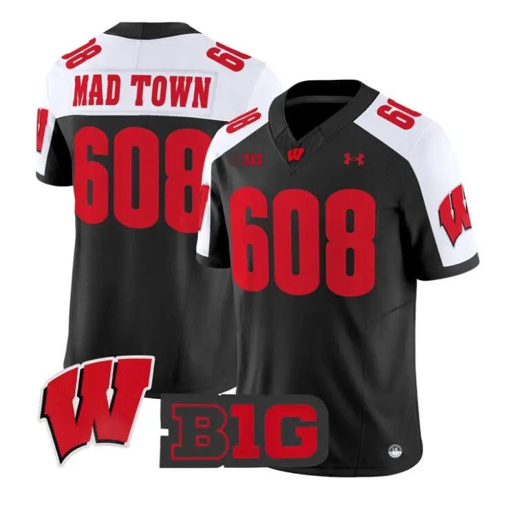 mad-town-jersey-608-wisconsin-badgers-2026-vapor-limited-stitched-01 - Robert Henrys Mad Town Jersey #608 Wisconsin Badgers 2026 Vapor Limited Stitched by My Store NCAA Football Jerseys