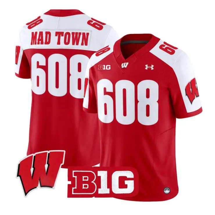 mad-town-jersey-608-wisconsin-badgers-2026-vapor-limited-stitched-03 - Robert Henrys Mad Town Jersey #608 Wisconsin Badgers 2026 Vapor Limited Stitched by My Store NCAA Football Jerseys