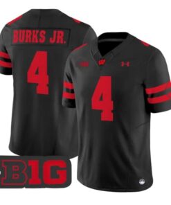 Marvin Burks Jr Jersey #4 Wisconsin Badgers 2026 Vapor All Stitched by My Store NCAA Football Jerseys