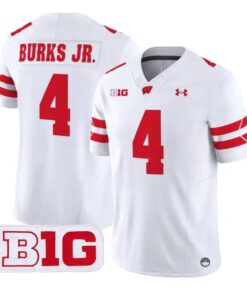 Marvin Burks Jr Jersey #4 Wisconsin Badgers 2026 Vapor All Stitched by My Store NCAA Football Jerseys