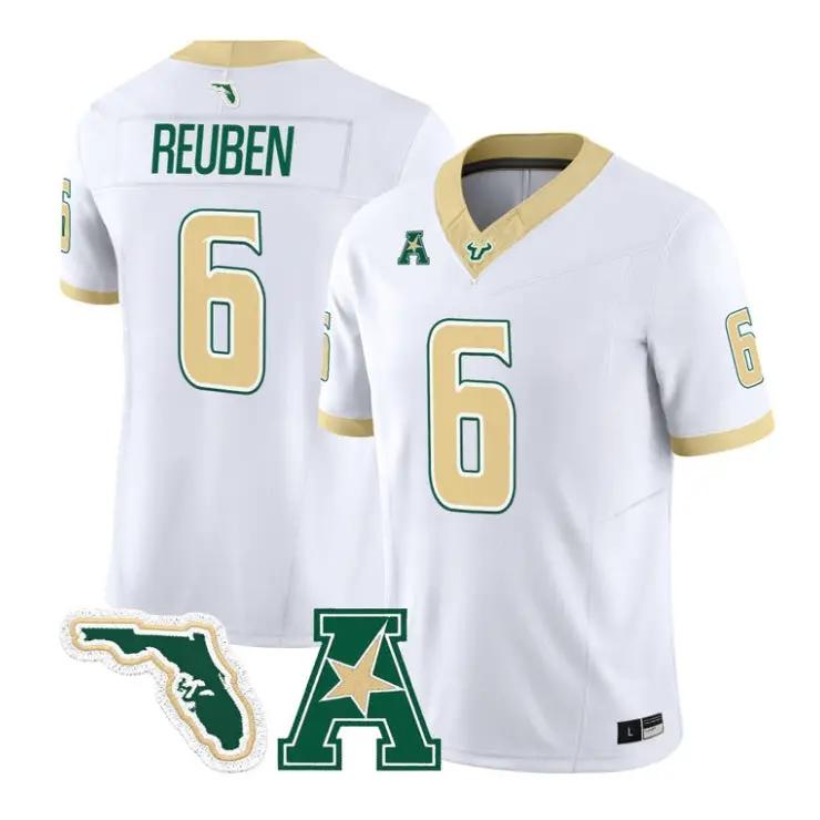 mudia-reuben-jersey-6-south-florida-bulls-2026-the-gold-standard-vapor-01 - Robert Henrys Mudia Reuben Jersey #6 South Florida Bulls 2026 The Gold Standard Vapor Stitched by My Store NCAA Football Jerseys