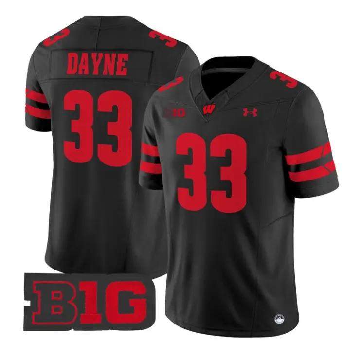 ron-dayne-jersey-33-wisconsin-badgers-2026-vapor-limited-stitched-02 - Robert Henrys Ron Dayne Jersey #33 Wisconsin Badgers 2026 Vapor Limited Stitched by My Store NCAA Football Jerseys