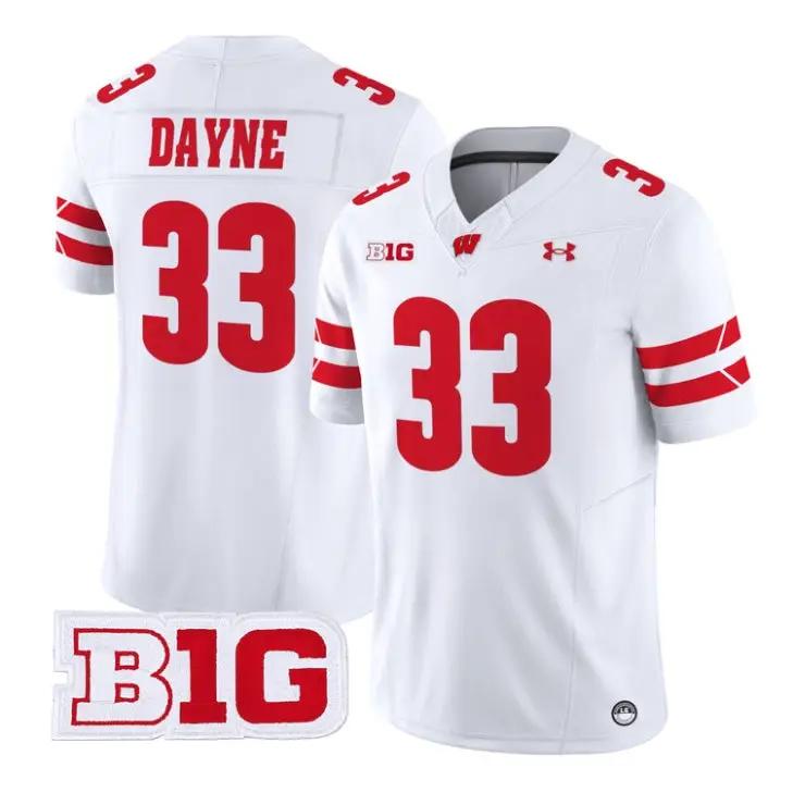 ron-dayne-jersey-33-wisconsin-badgers-2026-vapor-limited-stitched-05 - Robert Henrys Ron Dayne Jersey #33 Wisconsin Badgers 2026 Vapor Limited Stitched by My Store NCAA Football Jerseys