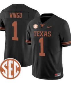 Ryan Wingo Jersey #1 Texas Longhorns 2026 Football Limited Stitched by My Store NCAA Football Jerseys