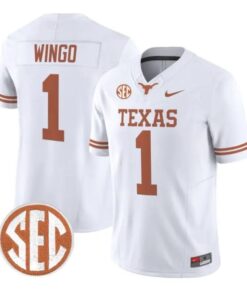 Ryan Wingo Jersey #1 Texas Longhorns 2026 Football Limited Stitched by My Store NCAA Football Jerseys