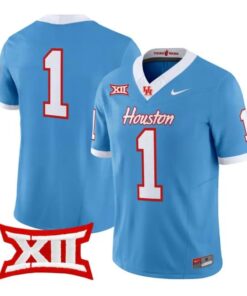Team Jersey #1 Houston Cougars 2026 Football Vapor Limited Stitched by My Store NCAA Football Jerseys