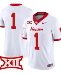 Team Jersey #1 Houston Cougars 2026 Football Vapor Limited Stitched by My Store NCAA Football Jerseys