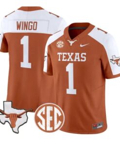 Team Jersey #1 Texas Longhorns 2026 Football Vapor Limited Stitched by My Store NCAA Football Jerseys