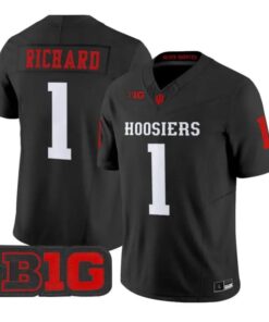 Turbo Richard Jersey #1 Indiana Hoosiers 2026 Limited All Stitched by My Store NCAA Football Jerseys