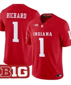 Turbo Richard Jersey #1 Indiana Hoosiers 2026 Limited All Stitched by My Store NCAA Football Jerseys